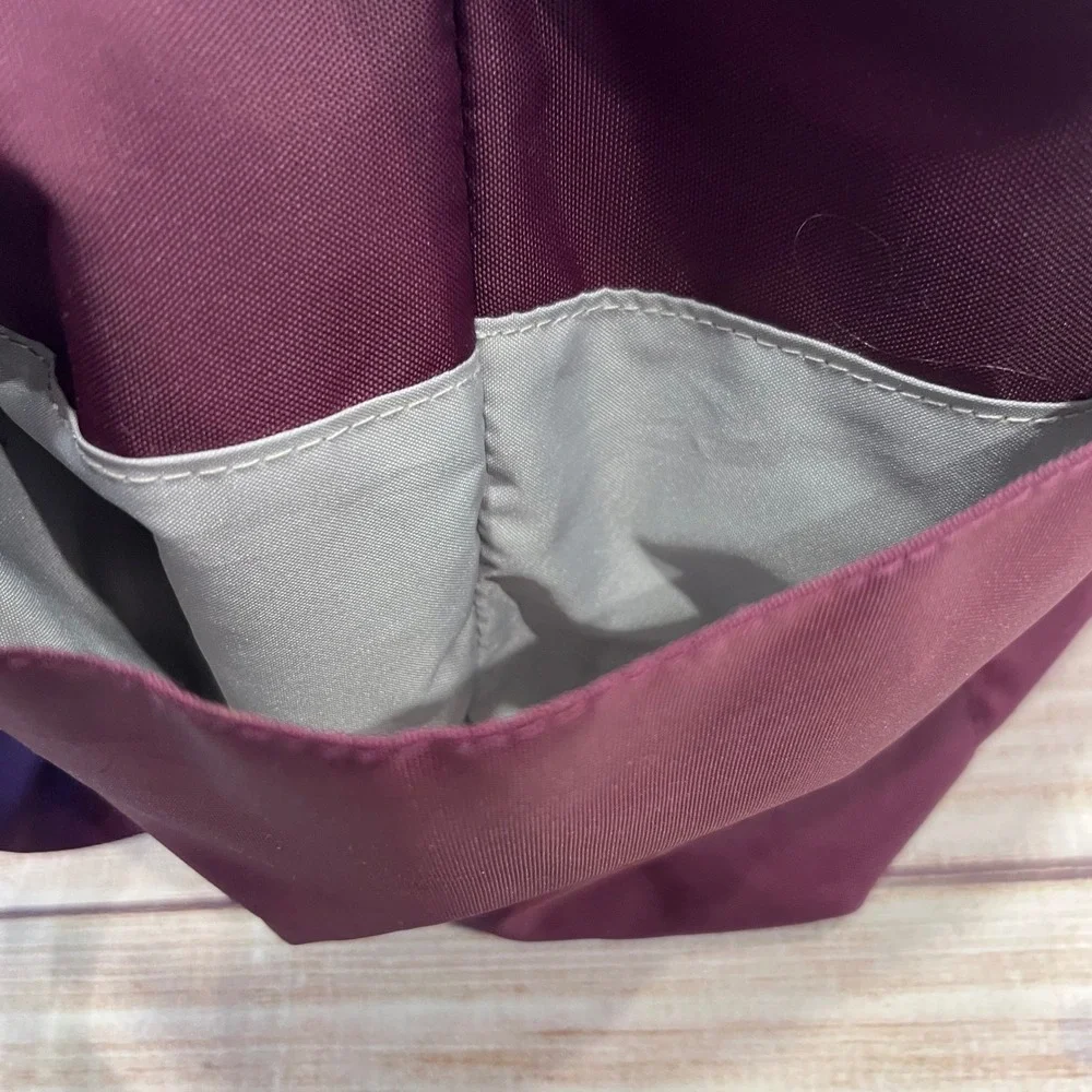 Baggallini Any Day Tote Plum Purple Nylon RFID Crossbody Travel Bag